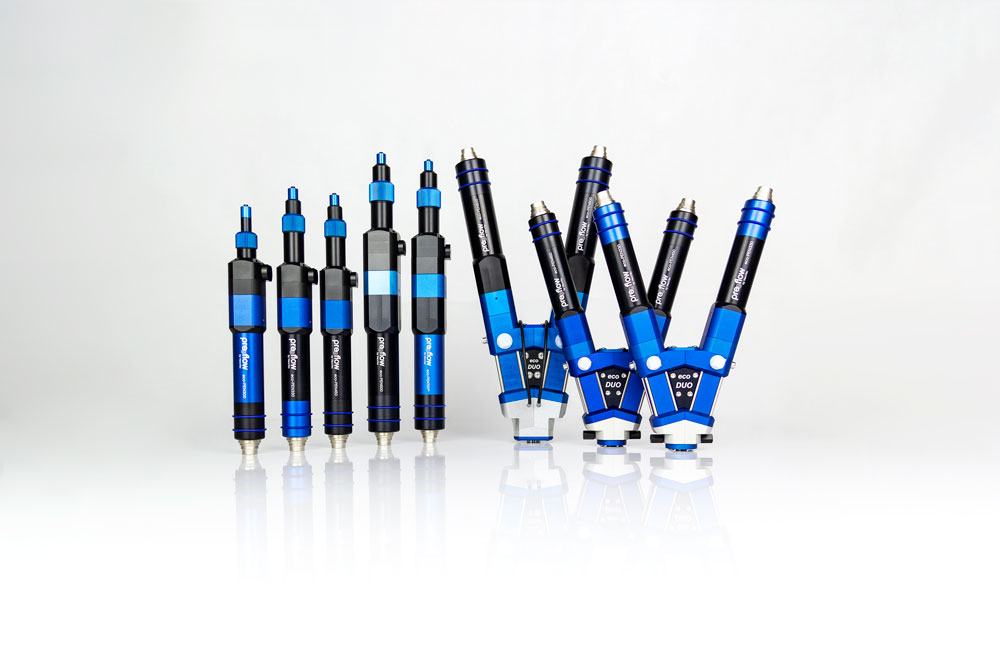 1- & 2-component for low to high viscosity fluids & pastes